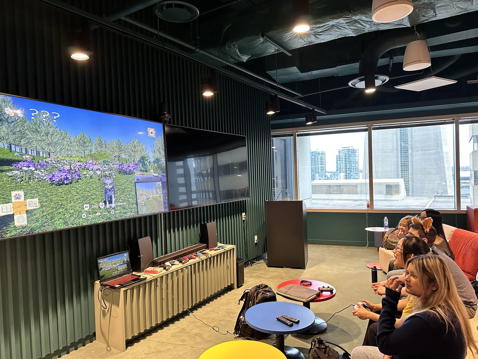 "Purrfect Shot" being played at Zynga Studios